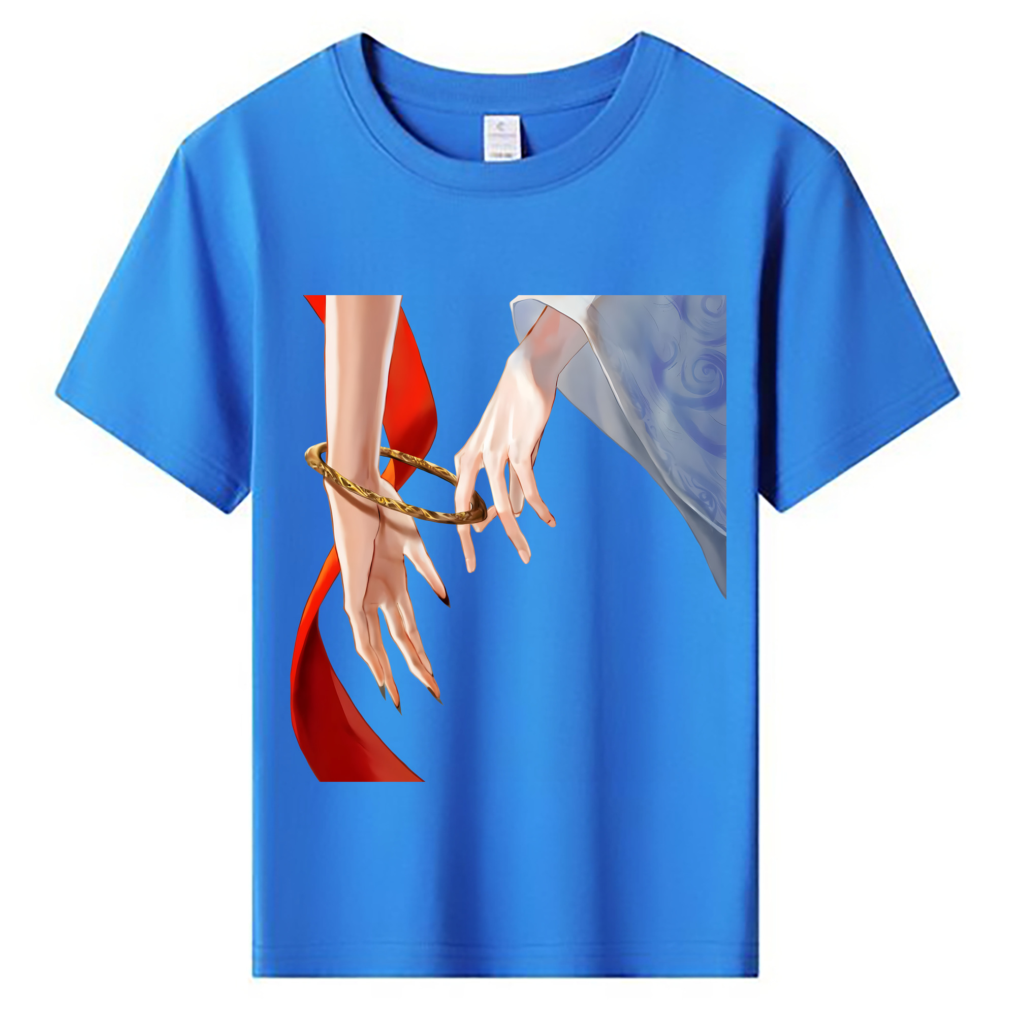（画像用） Ne Zha 2 ナタ 魔童の大暴れ 綿100％キッズTシャツ（フロントプリント）